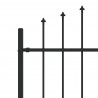 Ogrodzenie z kolcami Asten Czarny 200 x 130 cm