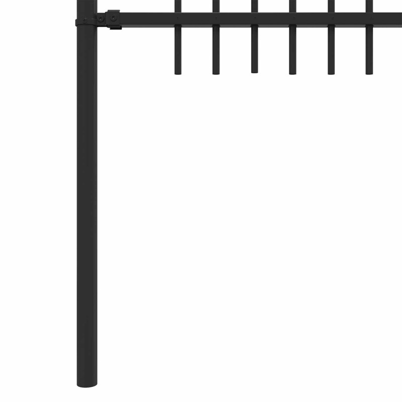 Ogrodzenie Łukowe ze Szpikulcem Dronten Czarny 200 x 130 cm