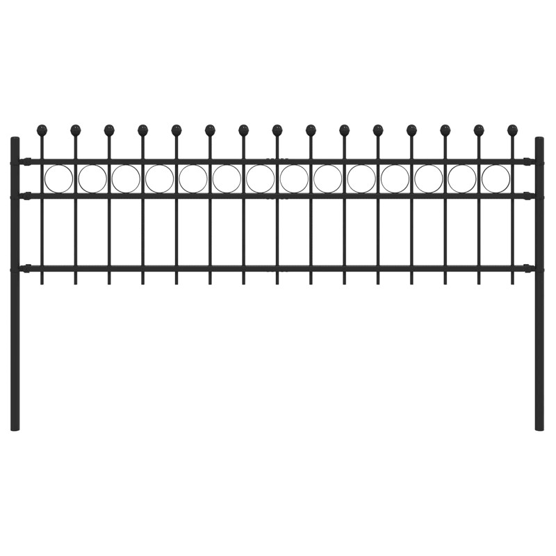 Ogrodzenie Ring Tilburg Czarny 200 x 130 cm