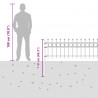 Ogrodzenie Ring Tilburg Czarny 200 x 130 cm