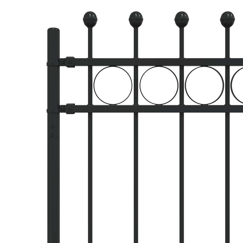 Ogrodzenie Ring Tilburg Czarny 200 x 130 cm