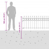 Ogrodzenie Ring Tilburg Czarny 200 x 130 cm