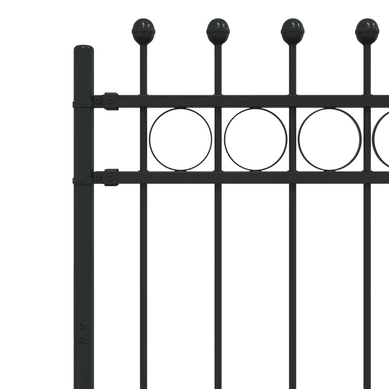 Ogrodzenie Ring Tilburg Czarny 200 x 150 cm