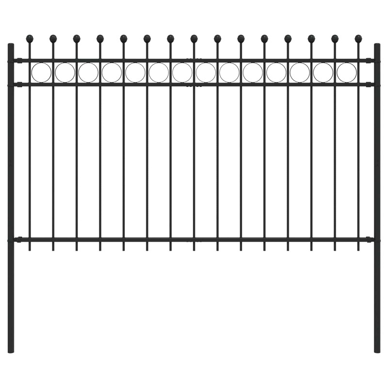 Ogrodzenie Ring Tilburg Czarny 200 x 130 cm