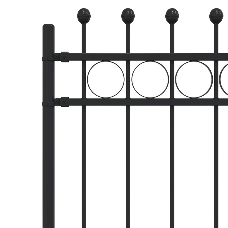 Ogrodzenie Ring Tilburg Czarny 200 x 130 cm