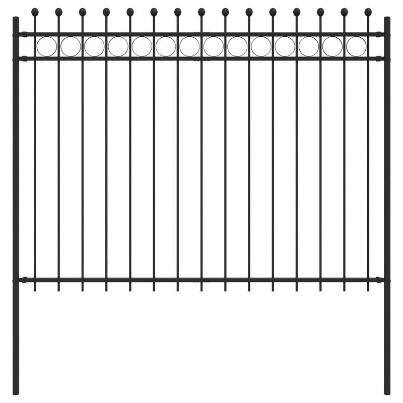 Ogrodzenie Ring Tilburg Czarny 200 x 200 cm