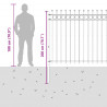 Ogrodzenie Ring Tilburg Czarny 200 x 200 cm