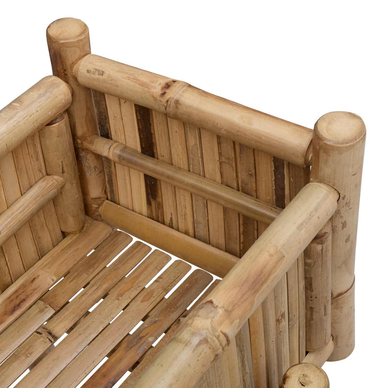 Doniczka ogrodowa z uchwytem Naturalny 100 x 38 x 74 cm Bambus
