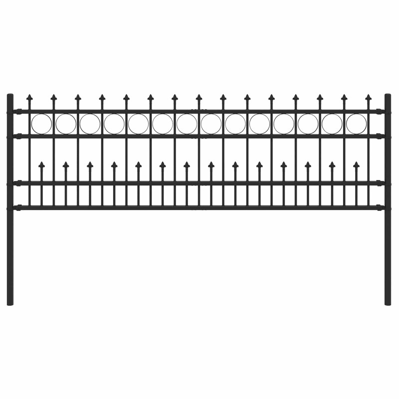 Ogrodzenie z pierścieniem Spike Horst Czarny 200 x 130 cm