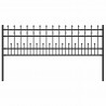 Ogrodzenie z pierścieniem Spike Horst Czarny 200 x 130 cm