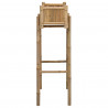 Doniczka ogrodowa z uchwytem Naturalny 50 x 38 x 114 cm Bambus