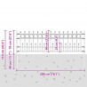 Ogrodzenie z pierścieniem Spike Horst Czarny 200 x 130 cm