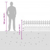 Ogrodzenie z pierścieniem Spike Horst Czarny 200 x 130 cm