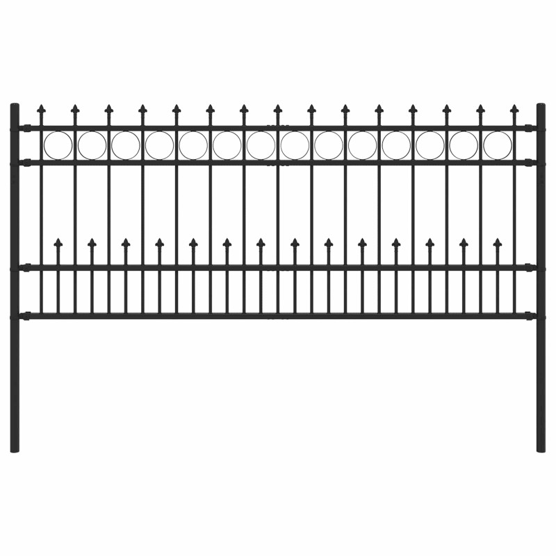 Ogrodzenie z pierścieniem Spike Horst Czarny 200 x 130 cm