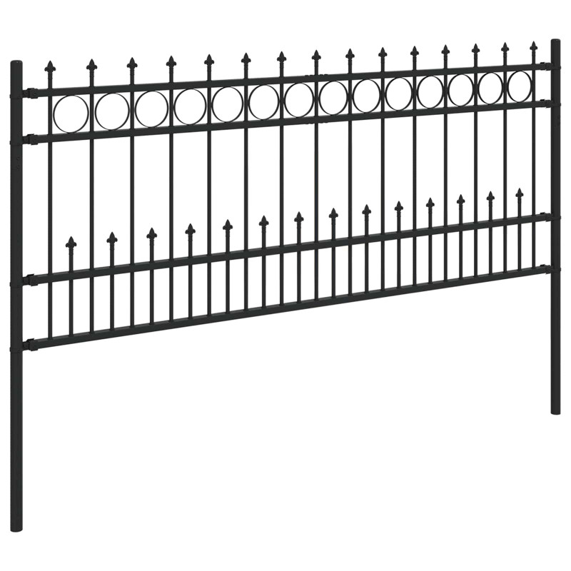 Ogrodzenie z pierścieniem Spike Horst Czarny 200 x 130 cm
