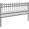 Ogrodzenie z pierścieniem Spike Horst Czarny 200 x 130 cm