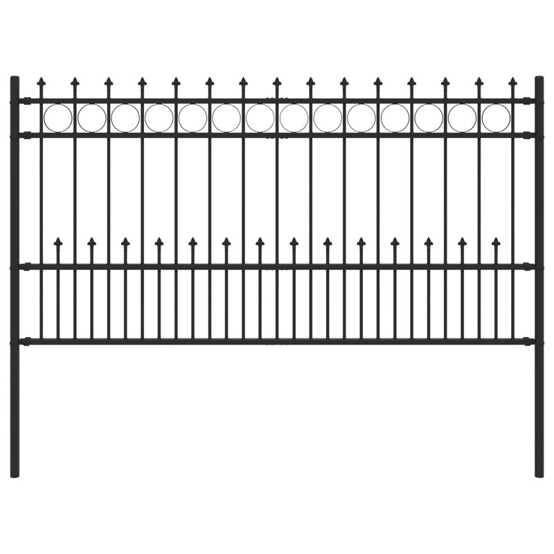 Ogrodzenie z pierścieniem Spike Horst Czarny 200 x 150 cm
