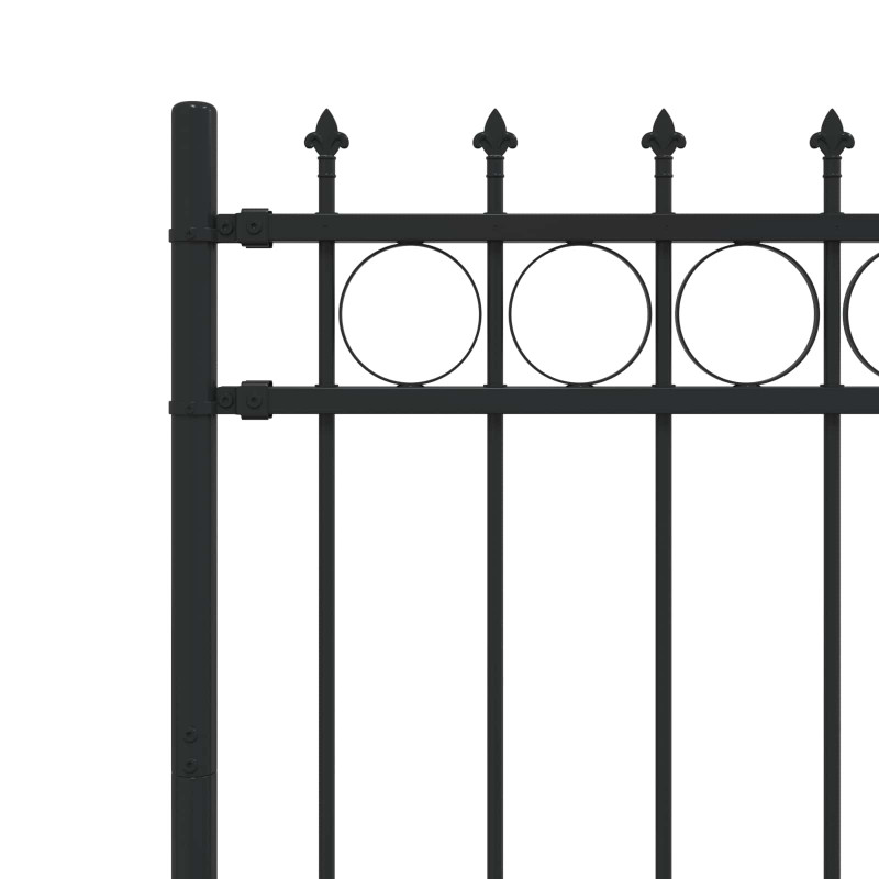 Ogrodzenie z pierścieniem Spike Horst Czarny 200 x 150 cm