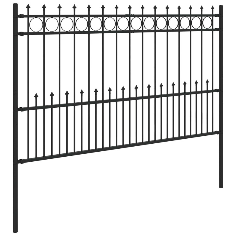 Ogrodzenie z pierścieniem Spike Horst Czarny 200 x 130 cm