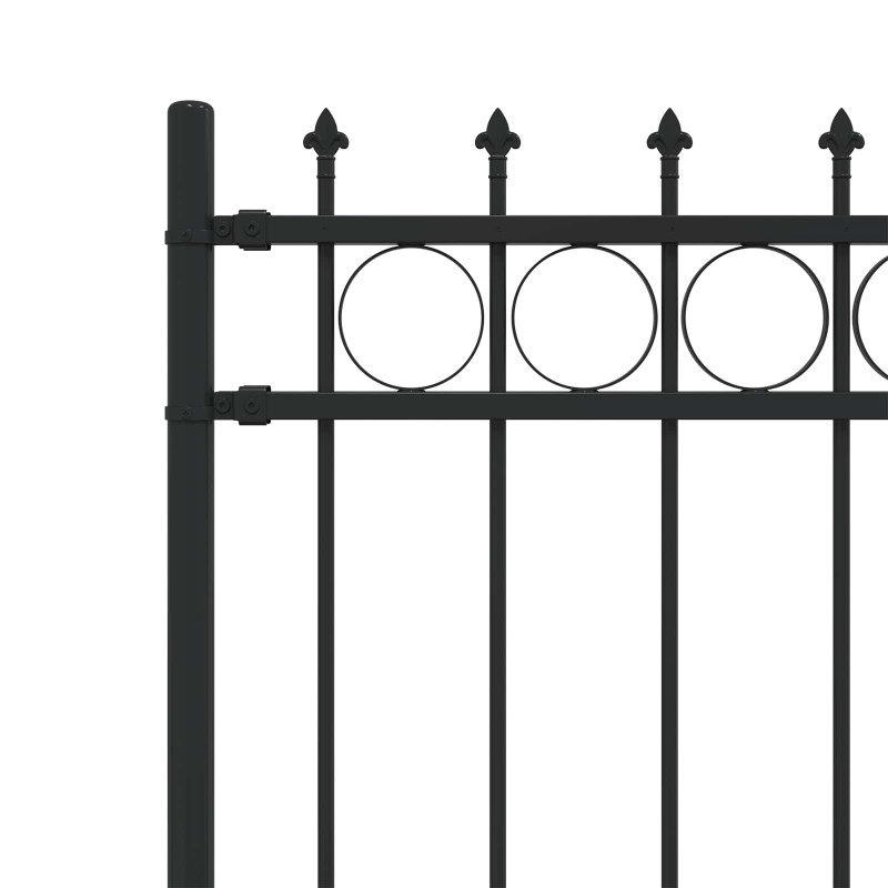 Ogrodzenie z pierścieniem Spike Horst Czarny 200 x 130 cm