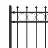 Ogrodzenie z pierścieniem Spike Horst Czarny 200 x 130 cm
