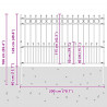 Ogrodzenie z pierścieniem Spike Horst Czarny 200 x 130 cm
