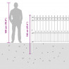 Ogrodzenie z pierścieniem Spike Horst Czarny 200 x 130 cm