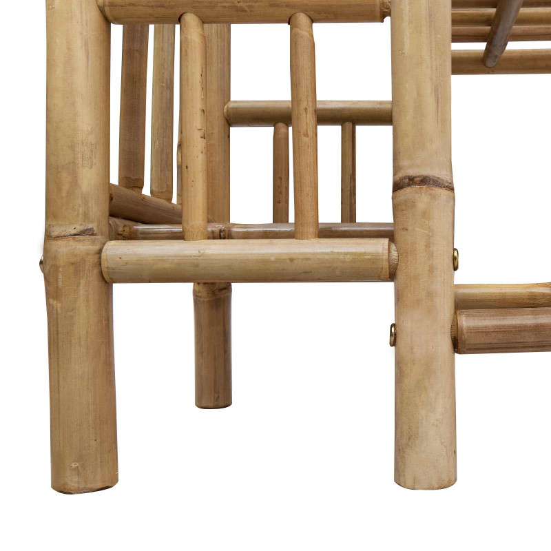 Stojak na buty z półką Naturalny 88 x 27 x 80 cm Bambus
