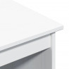 Biurko Biały 112 x 50 x 75 cm Lite drewno sosnowe
