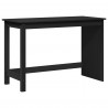 Biurko Czarny 112 x 50 x 75 cm Lite drewno sosnowe
