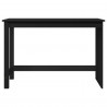 Biurko Czarny 112 x 50 x 75 cm Lite drewno sosnowe