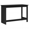 Biurko Czarny 112 x 50 x 75 cm Lite drewno sosnowe
