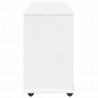 Rolkowa szafka Biały 100 x 39 x 65,5 cm Lite drewno sosnowe