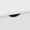 Rolkowa szafka Biały 100 x 39 x 65,5 cm Lite drewno sosnowe
