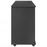 Rolkowa szafka Szary 100 x 39 x 65,5 cm Lite drewno sosnowe