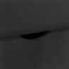 Rolkowa szafka Czarny 100 x 39 x 65,5 cm Lite drewno sosnowe