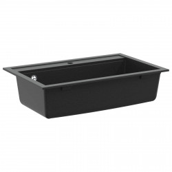 Zlew Czarny 795 x 505 mm Granit