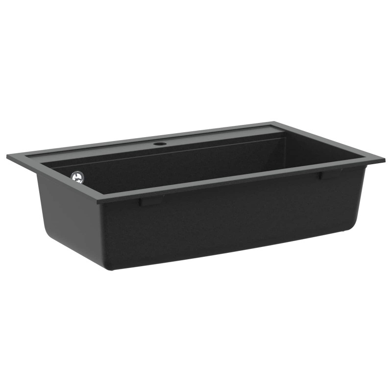 Zlew Czarny 795 x 505 mm Granit