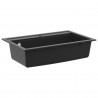 Zlew Czarny 795 x 505 mm Granit