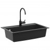 Zlew Czarny 795 x 505 mm Granit