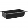 Zlew Czarny 795 x 505 mm Granit