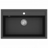 Zlew Czarny 795 x 505 mm Granit