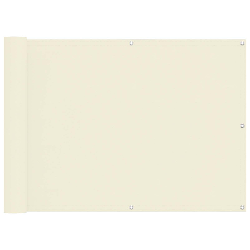 Ekran balkonowy Kremowy 75 x 200 cm Materiał Oxford