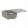 Zlew Szary 780 x 500 mm 80% Kwarc i 20% Żywica