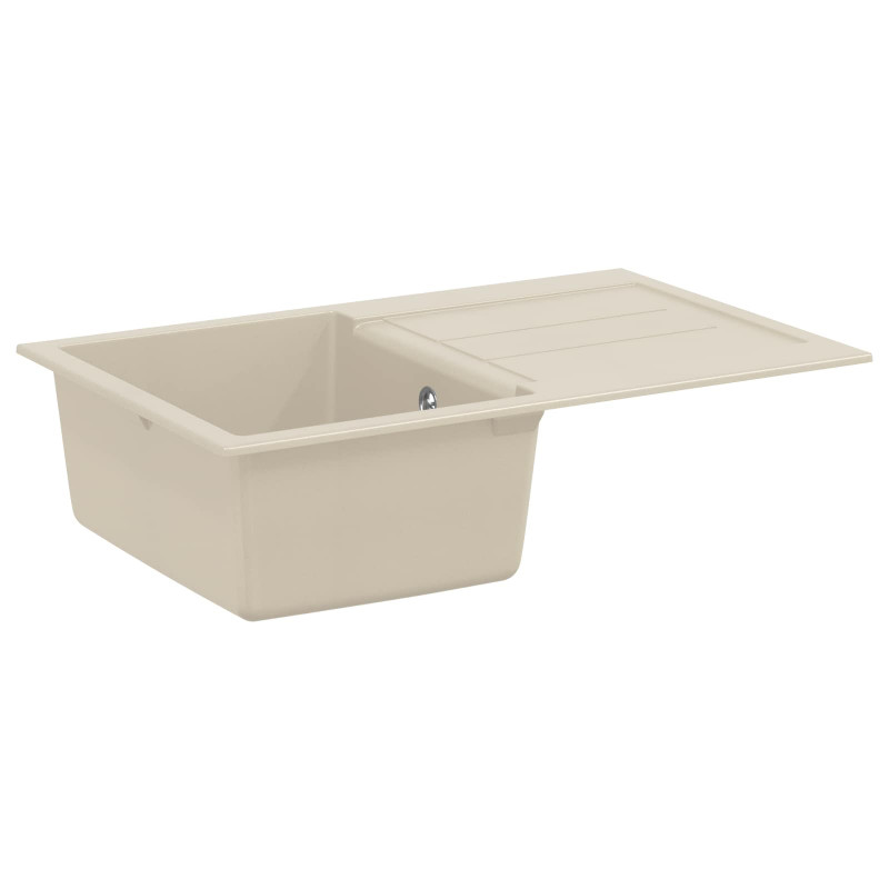 Zlew Beżowy 780 x 500 mm 80% Kwarc i 20% Żywica