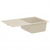 Zlew Beżowy 780 x 500 mm 80% Kwarc i 20% Żywica