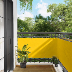 Ekran balkonowy Żółty 75 x 200 cm Aluminium Oxford powlekany PU
