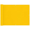 Ekran balkonowy Żółty 75 x 200 cm Aluminium Oxford powlekany PU