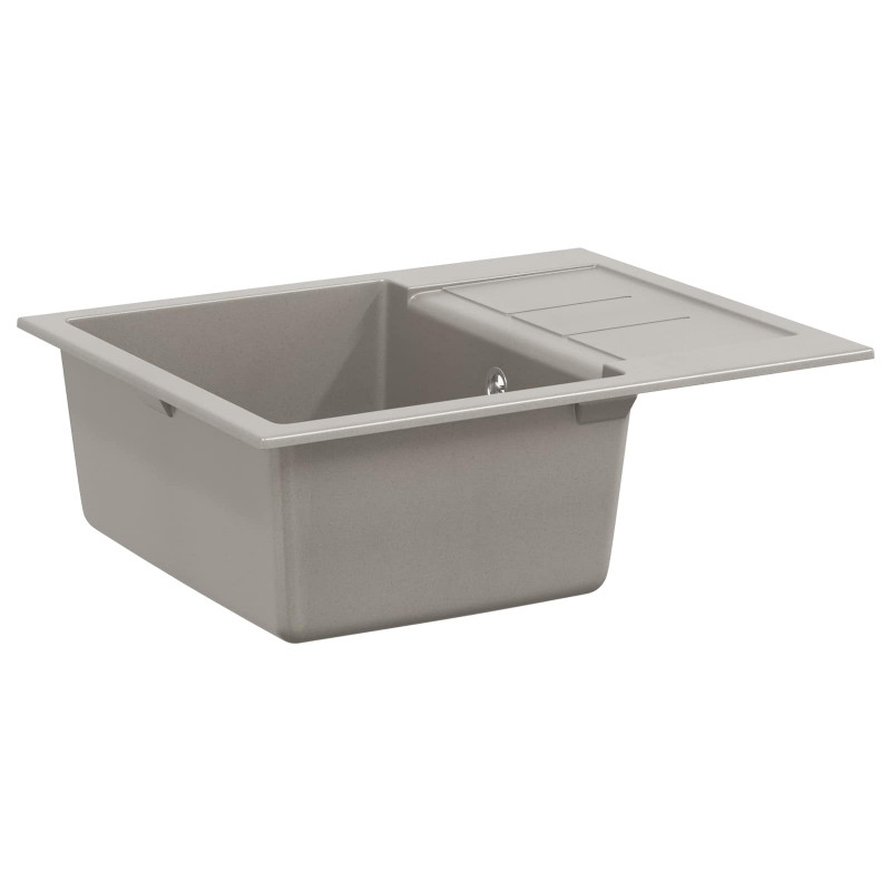Zlew Szary 620 x 500 mm 80% Kwarc i 20% Żywica