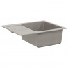 Zlew Szary 620 x 500 mm 80% Kwarc i 20% Żywica